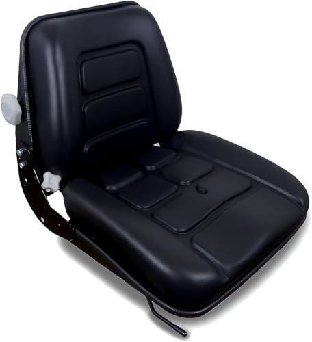ASIENTO CARRETILLA ELEVADORA UNIVERSAL PVC Negro - Asiento Para Máquinas Industriales, Tractores, Toritos, Excavadoras, Maquinas Industriales, Maquina Ganadera, Motos Agrícolas