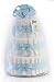 Classic Pastel Baby Shower Diaper Cake (3 Tier, Blue)