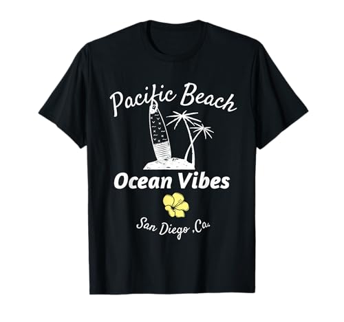 Pacific Beach San Diego Ocean Vibes Camiseta