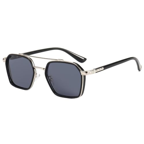 Lunettes de soleil photosensibles verres changement couleur double faisceau grande monture