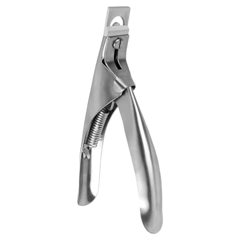 Nail Clippers Acrylic Professional Nail Clipper for Acrylic Nails, Gift for Women Fake Nail Clipper for Home Salon Nail Art Acrylic Nails Stainless Steel Adjustable (Silver) Cover