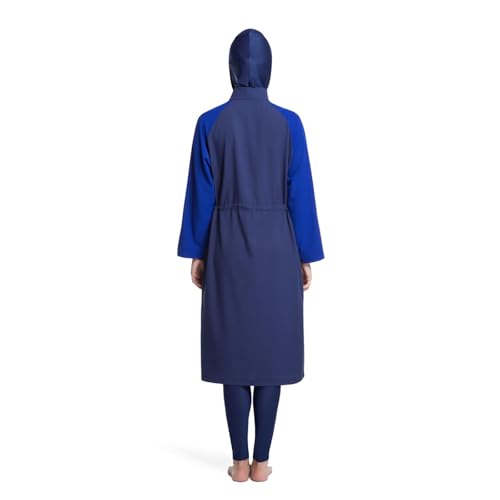 Maillot de bain deux pièces anti-frottement à couverture complète pour masquer les complexes - 4