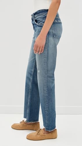 MOUSSY VINTAGE Women's Mv Bethpage Straight-Low Jeans4