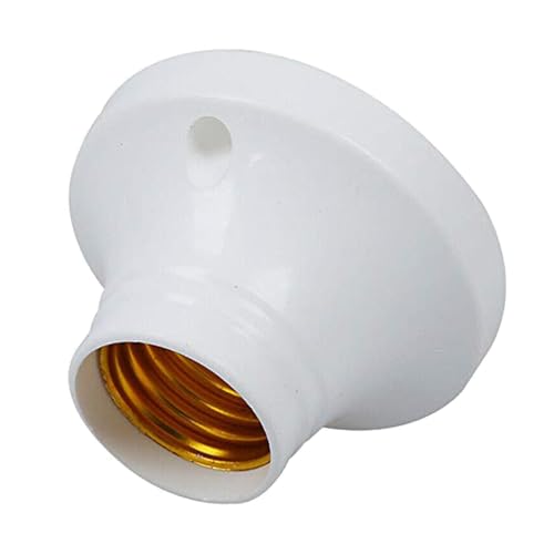 Image of DDLC Led Light Angle Bulb Holder for Wall, E27 Batten 2 Amp 220-240 Volts Lamp Holder for Led /Electric Bulb for Home Indoor Outdoor Use (White) (4 pc)