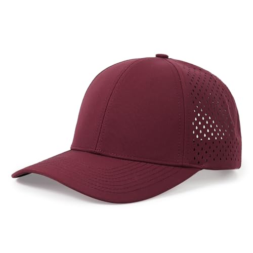 Image of Quick Dry Baseball Cap Curved Brim Mesh Snapback Hat for Men Women