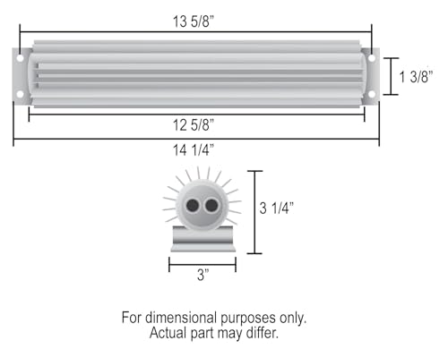 Image of Derale 13260 Dual Pass Aluminum Heat Sink Cooler