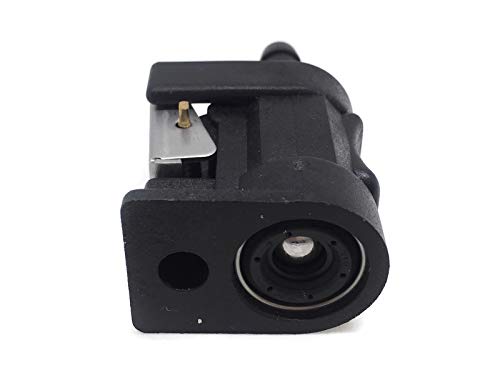 ITACO 6mm Female Engine Side Fuel Line Connectors for Yamaha Outboard Motors, Black Brass, 1 Pack