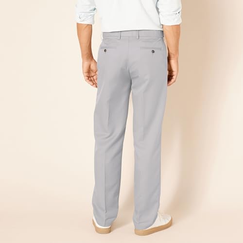 Image of Amazon Essentials Men's Classic-Fit Expandable-Waist Flat-Front Dress Pants