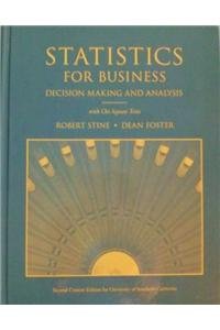 Statistics for Business: Decision Making and Analysis