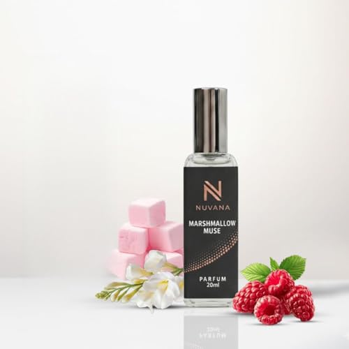 Image of Marshmallow Muse Perfume 20ml for Men & Women | Sweet Gourmand Fruity Floral Fragrance | Long Lasting Perfume Spray | Pocket Perfume for Daily Wear, Travel & Date Nights