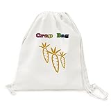 Package Quantity: 1 x Mochila offbb Hortalizas expresión feliz zanahoria Canvas Rucksack Leichte Reise Tagespack Rucksack Tasche