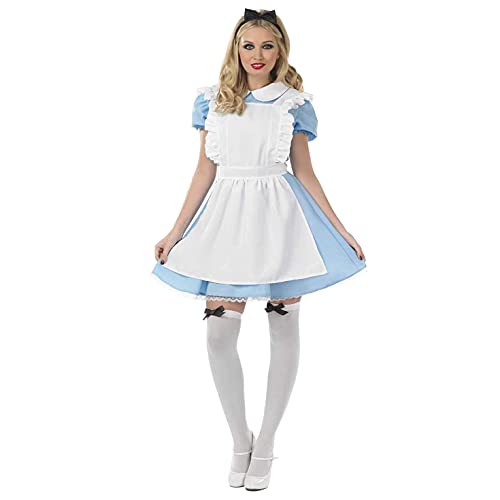 Fun Shack FN3896M-US-450-M Alice Costume For Women Fairytale Blue Halloween Dress Medium thumb #2