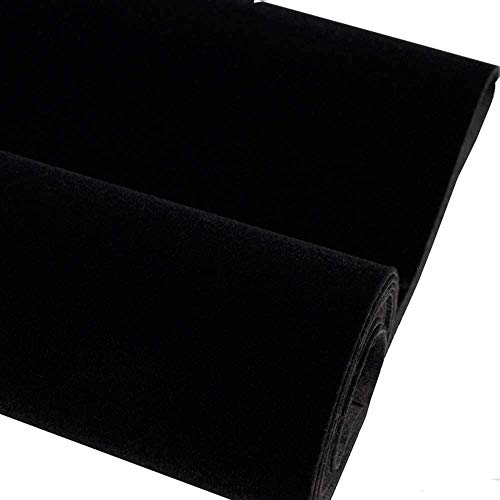 Velours floqué autocollant noir pour protéger tiroirs et étagères usés
