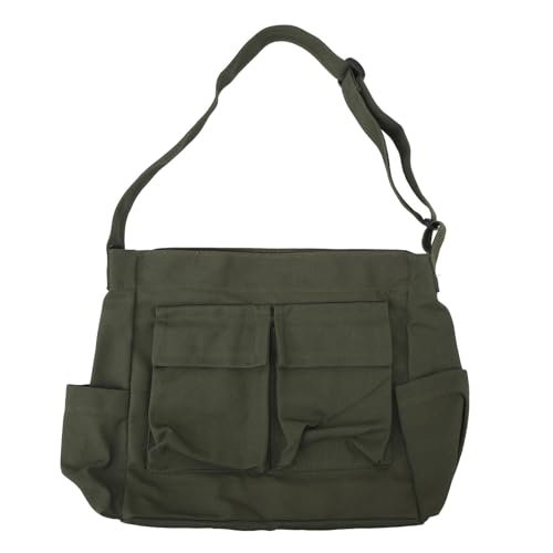 Bolso mensajero tipo canvas con gran capacidad miniatura 5