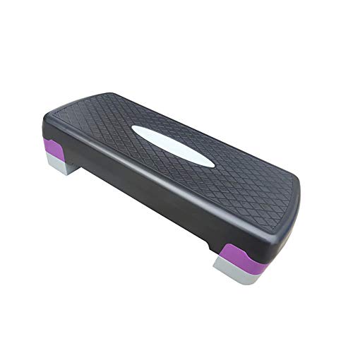 F-JX Aerobic Step Height Adjustable Exercise Stepper Steps Raise Platform Steppers Board Box Block Excellent Home Gym Fitness Workout Equipment - 66Cm X 26Cm,F