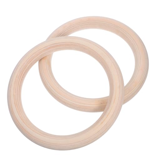 Anillas de Gimnasia de Madera para Fitness 2 Piezas