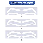 12Pairs Airbrush Eyebrow Shaping Stickers Adhesive Stencils Shape Tape Disposable Microblading Stamp Airbrush Brow Mapping Guide Semipermanent Auxiliary Air Brush Templates - Image 4