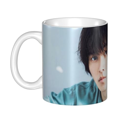 山崎賢人 2 マグカップ カップ/セラミックカップ家庭用・オフィス・来客招待に適応 330ml大容量耐久性のある耐熱水マグ