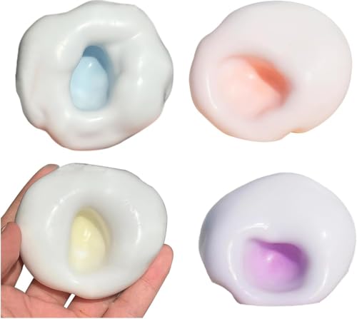 4 bolas de alivio del estrés de arena glutinosas, bolas de estrés de uva suave para aliviar el estrés y relajarse, adecuadas para aliviar el estrés, juguetes para apretar