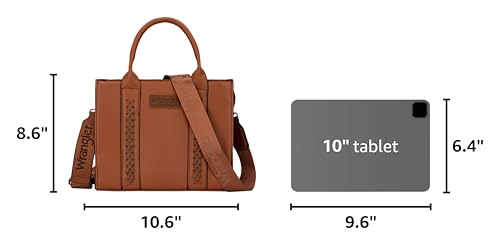 Image of Wrangler Tote Bag for Women Designer Satchel Handbags Top-handle Purses with Strap