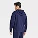 All in Motion Men's Cotton Fleece Hooded Sweatshirt - (Small, Navy)
