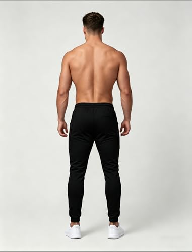 Image of Mens Slim Fit Joggers Tapered Sweatpants for Gym Running Athletic