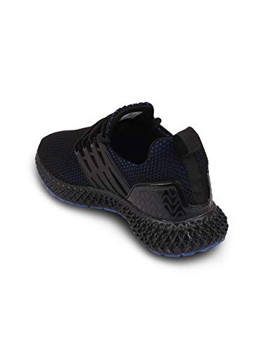 Image of Franco Leone Men Mesh Black Grey Sport Shoes