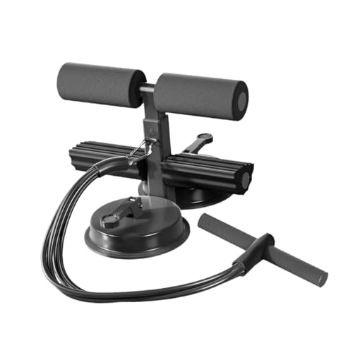 YIJU Sit up Bar Assistance Device Floor Holder AntiSlip with Resistance 3 Adjustable Height Situp Bar for Men Feet and Leg Home, black