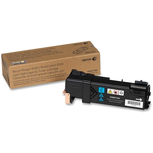 Xerox Phaser 6500/Workcentre 6505 Cyan High Capacity Toner-Cartridge (2,500 Pages) - 106R01594
