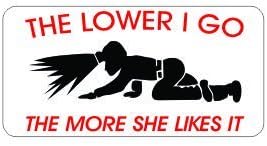 3pcs Coal Miner the Lower I Go Funny Hard Hat/Helmet Stickers