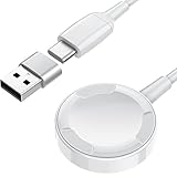 QIBOX [2 Stücke] Ladestation Kompatibel mit Apple Watch Ladekabel iWatch Ladegerät, 100cm USB C &...