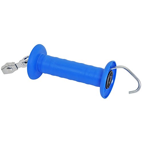 VOSS.farming Gate Handle for Electric Fence with Rope Attachment Blue (Galvanized)
