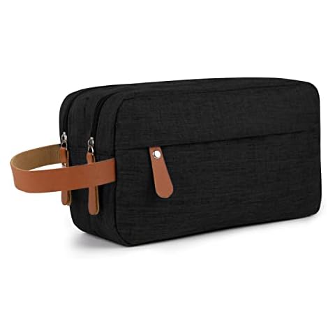 BWBIKE Wash Bag,Water Resistant Toiletry Travel Bag,Hanging Dopp Kit Toiletry Bag for Men,Unisex Make Up Shaving Bag Overlight Toiletry Organizer,Black Cover