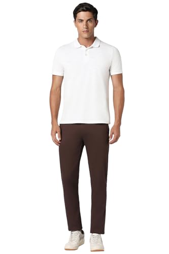 Image of Peter England Men's Regular Fit Mid Rise Pants