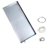 WAMJ AQDY Bandeja Condensados, Bandeja de Goteo de Metal Galvanizada con Kit de Montaje, para Aire Acondicionado de Ventana y Minisplit, Previene Fugas de Agua(83x35x3cm(32.7x13.8x1.2in))