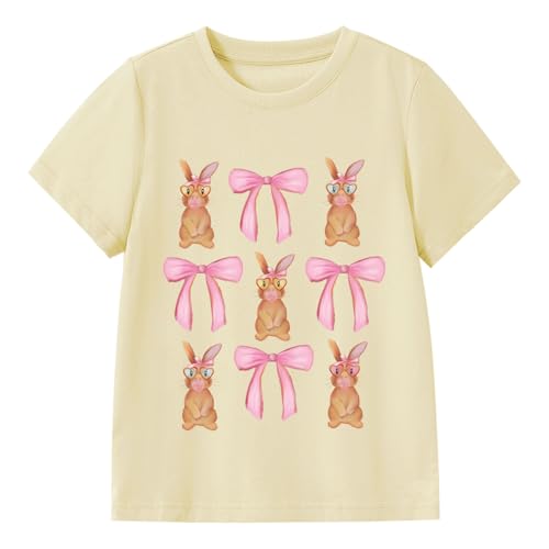 Image of Kids Easter Shirt Chick Short Sleeve Tee Tops for Toddler Girls Boys Easter Outfit Clothes 2-7 Years