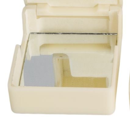 Image of Judaica Place Plastic Rashi Tefillin Holder for Righty Sizes 33-35 (Pearl, 34)