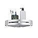 M-TOP Eckablage Duschregal Duschkorb Ohne Bohren, Bad Duschablagen aus Raum Aluminium, Selbstklebender Wandablage Duschkörb Kein Schaden Dreieck Duschwanne wasserdicht Organizer,Silber,2packs