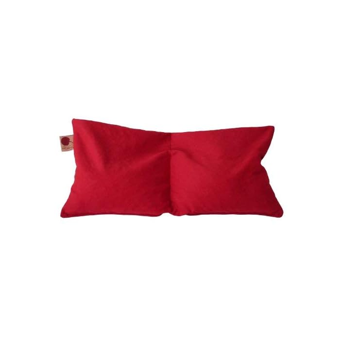 Buy Hot Cherry Pit Pillow Double Square (Red Denim, NaturalDyed