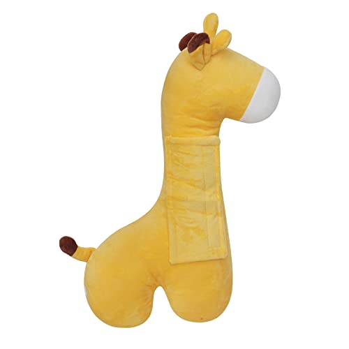 Image of Seat Belt Pillow for Kids, Car Seatbelt Cover Children Rest Sleep Head Support Shoulder Pad Neck Pillow Plush Cartoon Giraffe Cushion