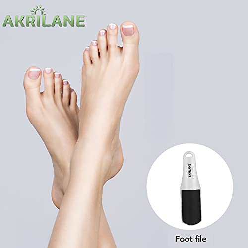 Akrilane AWF501 Pedicure Foot File | Double Sided Callus Remover | Foot Rasp Removes Dead Skin, Corn, Cracked Heels, Hard Skin For Wet And Dry Feet | Large Curved Foot File Scrubber thumb #4