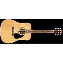 Fender Pack guitare acoustique Dreadnought FA-115 avec sac de transport, sangle, médiators, cordes et leçons en ligne - Les Beatles, Paul McCartney, John Lennon, RIngo Starr, George Harrison