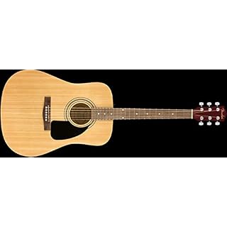 Fender Pack guitare acoustique Dreadnought FA-115 avec sac de transport, sangle, médiators, cordes et leçons en ligne - Les Beatles, Paul McCartney, John Lennon, RIngo Starr, George Harrison