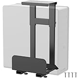 Heavy Duty Adjustable (Inter Diamter 15.15"-18.11") Under-Desk CPU Mount,Under-Desk PC Mount,Computer CPU Tower Holder,Supports up to 40lbs