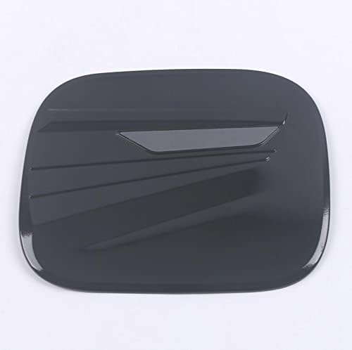 Black ABS Car Fuel Gas Tank Cap Cover Gas Door Cover Trim Emblems Compatible for Toyota Highlander 2020-2021-2022-2023