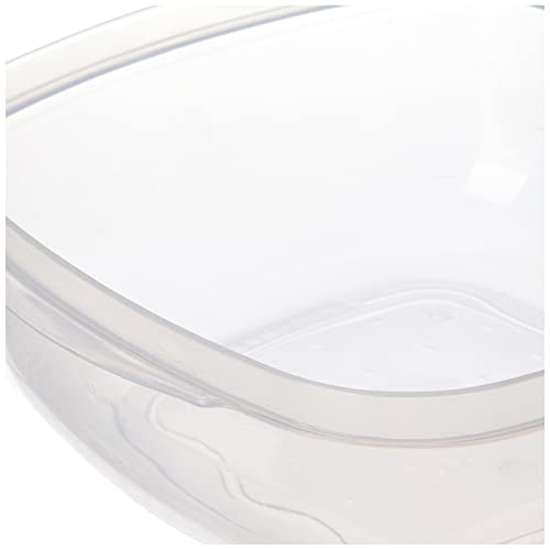 Pote Quad Plástico Sanremo Transparente / Rosa 2.7L Plástico