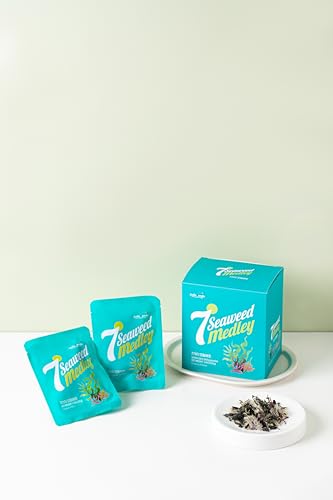 Assorted Seaweed Salad [Korean Food] – 해초샐러드 – Ready-to-Eat Salad Kit, 7 Kinds of Seaweed, Korean Side Dishes Made Easy [Salad Mix] 7 Bags