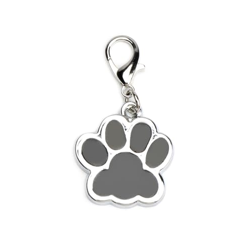 OBEISN Schlüsselanhänger in Edelstahl, Haustier Pfoten-Design, Perfekt Als Geburtstagsgeschenk Für Frauen, Geschenke Freundin, Schwester Oder Kollegin, Modern Und Minimalistisch (Schwarz)