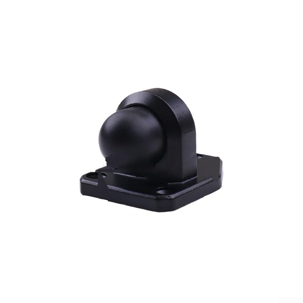 Heavy Duty Door Stop Made of Stainless Steel, Perfect for Use in High Traffic Areas with Shock Absorption (Black Short)