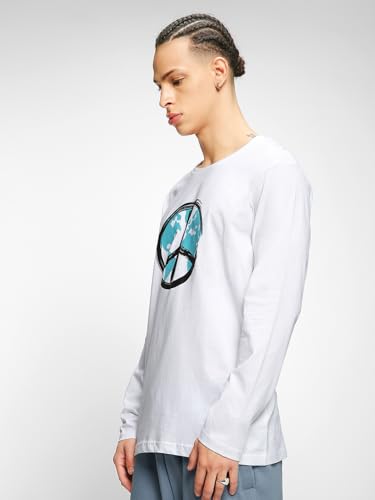 Image of Bewakoof Men's Graphic Printed 100% Cotton T-Shirt - Regular Fit, Round Neck, Full Sleeves